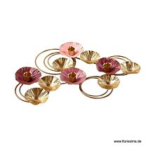 Metall Ornament Blütenring/Tischdeko