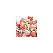 Serviette Erdbeeren