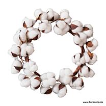 Kunststoff Baumwollblütenkranz Cotton