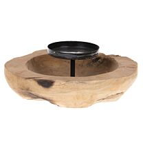 Holz Kerzenhalter Bowl