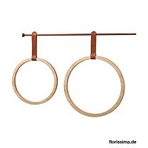 Holz Ring Lederband