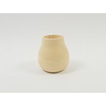 Holz Vase Nature/Kugel