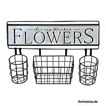 Metall Wandhalter Flowers & Garden