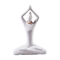 Holz Figur Yoga/Arme hoch