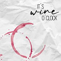 Serviette Wine o'clock