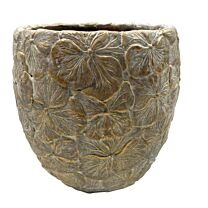 Keramik Übertopf Goldblüte/Antik