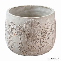Keramik Übertopf Blumenwiese