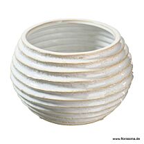 Keramik Schale Snow/Rille