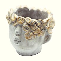 Keramik Kopf Carlo/Pflanzkopf
