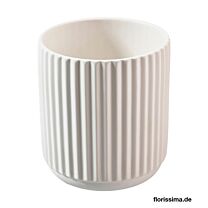 Keramik Vase Bilbao/Geriffelt