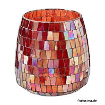 Glas Windlicht Mosaik