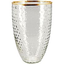 Glas Vase Verrerie/Goldrand