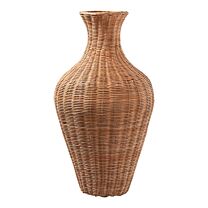 Rattan Vase Sardinia/bauchig