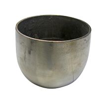 Metall Übertopf Alu/Rondo/Nickel