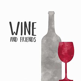 Serviette Wine and Friends (20 Stück)