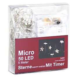 LED Lichterkette Flori/Micro/Stern 
