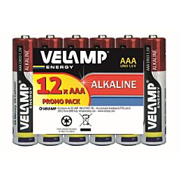 Batterie VELAMP/Alkaline/AAA/LR03 (12 Stück)
