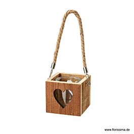 Holz Box Herz zum Hängen 