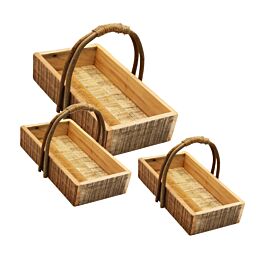 Holz Tablett Timba/Bügel 