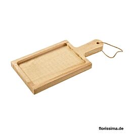 Holz Tablett Jutefaden (3 Stück)