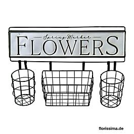 Metall Wandhalter Flowers & Garden 