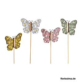 Holz Schmetterling Blütenflügel (12 Stück)