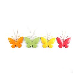 Metall Schmetterling Butterfly (4 Stück)