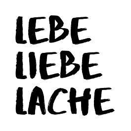 Serviette Lebe Liebe Lache Singe Tanze (20 Stück)