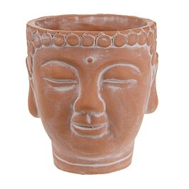 Keramik Übertopf Buddhakopf/Pflanzkopf (4 Stück)