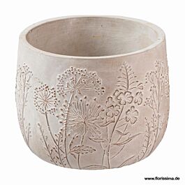 Keramik Übertopf Blumenwiese (2 Stück)