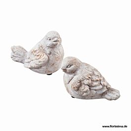 Keramik Vogel Zement (4 Stück)